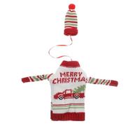 SHOWERORO 1ensemble Housse De Bouteille De Vin Xmas Décoration Tricotée Élégante pour Fête Accessoire Adorable pour Ambiance Festive Compatible avec Bouteilles Rouges Et Bières Décor