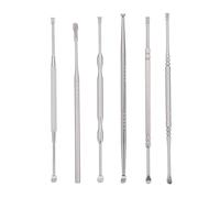 SHOWERORO 1ensemble Kit de Nettoyage Oreille Acier Inoxydable Outils Pratiques pour Retirer Cérumen Sec et Huileux Léger avec Boîte de Rangement Portable Spirale Rotative pour Soins