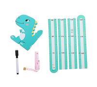 SHOWERORO 1ensemble Mesure De Hauteur Autocollant Cartoon Pour Règle Murale Verte Avec Thème Dinosaure Échelle De Amusante Pour Décoration De Chambre