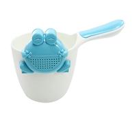 SHOWERORO 1ensemble Tasse De Bain Pour Design De De Blanc Bleu Douchette Et Cuillère De Rinçage Pour Accessoire De Bain Pratique Et Sûr Pour Lavage Des Cheveux