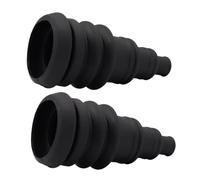 SHOWERORO 2 pièces Passe-câble Caoutchouc pour Faisceaux Automobiles Protection Fil Électrique Manchon Étanche pour Passage Câble Pare-feu Kit Polyvalent TPE Robuste