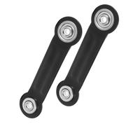 SHOWERORO 2 Pièces Pièce de Rechange pour Balançoire Extérieure et Fauteuil Pivotant en Fer Noir, Bras de Levier Robuste Trous de Fixation de 6 Pouces, pour Salon et Lecture