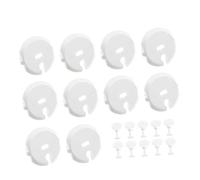 SHOWERORO 20pièces Cache Prise Électrique Sécurisé Pour Garçon Fille Protection Pour Prises Murales Couverture Électrique Adhésive Compatible Avec Européennes Design Français Blanc