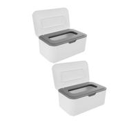 SHOWERORO 2Pcs Boîtes Boîte De Papier De Soie Boîte Voyage Étui À Lingettes Étui À Lingettes Porte-Lingettes Rechargeable Porte-Essuyeurs Conteneur De Lingettes Réutilisables