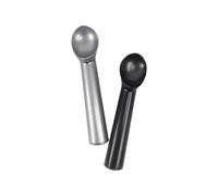 SHOWERORO 2pcs Cuillères à Dessert pour Crème Glacée en Aluminium, Cuillère à Creuser Portable et Facile à Nettoyer, Vacances Cuisine ou Café