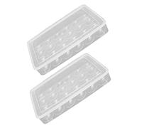 SHOWERORO 2pièces Boîte à Transparentes Avec Couvercle Rangement Pratique Pour Réfrigérateur Compartiments Pour Conservation Des