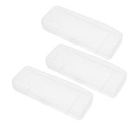 SHOWERORO 3 Pièces Boîte de Rangement Transparente pour Rasoirs Étui de Voyage Portable Plastique Protecteur pour Rasoirs Manuels et Recharges Accessoire Pratique pour Hommes