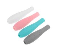 SHOWERORO 4 pièces Ergonomic Silicone Grip Holder pour Stylet Prise Antidérapante pour et Dessin Compatible avec Apple Pencil Gris Blanc Rose Menthe
