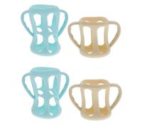 SHOWERORO 4 Pièces Housse De Biberon Biberons Pour Nouveau-né Manchon De Bouteille Pour Enfants Bouteilles Protecteur Poignée Porte-biberon Manchon De Bouteille Thermique Gel De Silice