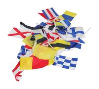SHOWERORO 40pièces Pavillons de Code du Navire Drapeaux de Signalisation Nautique Marine pour Bateaux Décoration Thème Marin et Complet pour Voiliers Navires Marchands et Vessels