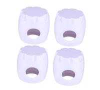 SHOWERORO 4pièces Coffret De De Poignées De Porte Pour Verrou De Sécurité Anti-collision Facile à Installer Sans Outils Pour Poignées De Porte Sécurisez Votre Maison Les Accidents