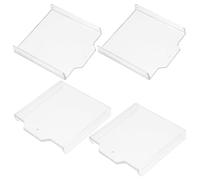 SHOWERORO 4pièces Couvercle de Protection Transparent Ignifuge pour Bouton de Démarrage Facile à Installer Protège les Interrupteurs et Alarmes Incendie Adapté Maison et Bureau
