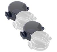 SHOWERORO 4pièces Couvre-boutons De Cuisinière Abs De Pour Boutons De Transparent Et Sécurité Garçon Fille Prévention Des Brûlures Et Accidents Domestiques