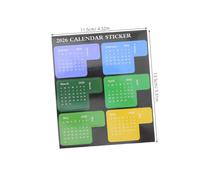 SHOWERORO 5 Ensembles Monthly Planner Tabs Adhesive Calendar Stickers For Notebooks Journals Agendas Strong Peel Off Index Sticky Tabs For Efficient Monthly Organization
