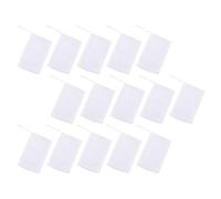 SHOWERORO 50pcs Filets Moussants en Maille Pe Blanc Cordon pour Savonnette, Production de Mousse et Diffusion Parfumée, pour Nettoyage Visage et Exfoliation
