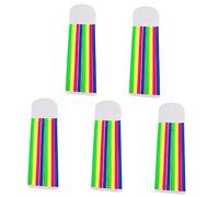 SHOWERORO 5ensembles Onglets Autocollants Pour Bandes De Surligneur De Couleur Onglets De Notes Fluorescents Marque-pages Adhésifs Index Pour Lecture