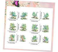 SHOWERORO 6 Paires Autocollants Décoratifs Fenêtre Magnétique Arc Ciel Stickers Dinosaures Colorés pour Réparation Moustiquaire Décorations Collision Diy