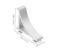 SHOWERORO 6 Pièces Lot de Pinces Support Étagère Alliage Aluminium pour Réfrigérateur et Congélateur Clips Robustes sans Outil pour Fixation Étagère Métallique Optimisation Espace et
