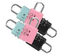 SHOWERORO 6 Pièces Serrure à Code pour Garçon Fille Cadenas Sécurisé pour Placard et Porte Aux Intempéries pour Casiers Décole et Portails de Jardin
