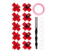 SHOWERORO Abreuvoir Automatique pour Poulets avec Tétines Anti-Fuite Système Alimentation Eau Latéral Monté Mural Kit Complet avec Foret et Ruban Étanche pour Élevage de