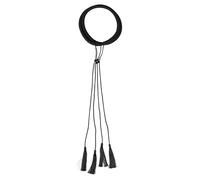 SHOWERORO Accessoire de Costume Noir Facile à Porter Bandeau Arabe en Polyester avec Pompons pour Homme pour Carnaval et Cosplay