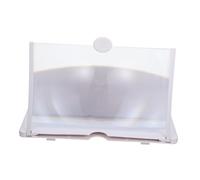 SHOWERORO Amplificateur Écran Téléphone Blanc HD Loupe Portable Antireflet avec Support Antidérapant Protection Oculaire pour Seniors