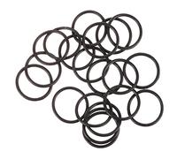 SHOWERORO Anneaux de Coulisse de Trompette Design Unique 20pcs en Caoutchouc Noir, Légers et Solide Faciles à Transporter, Accessoires pour Réparation de Cornet et Trompette