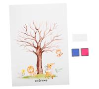 SHOWERORO Arbre Digitale pour Fête De Révélation avec Empreintes Décoration Pratique Et Souvenirs Cadeaux Invités Shower Panneau Accueil Fille Garçon