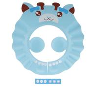 SHOWERORO bonnet de shampoing Bonnet de pour bébé Bonnet de shampooing pour bébé d'oreille pour la bonnet de bain en silicone chapeau de de bébé Eva Sky-blue
