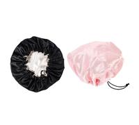 SHOWERORO Bonnet de Sommeil Garçon et Filles 2 Pièces en Satin Élastique Respirant et Confortable pour Soins Capillaires, pour Maison et Nuits Paisibles