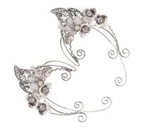 SHOWERORO Boucles Oreilles Clip Elfes Élégantes Design Original Contour Oreille Bijoux Créatifs pour Femmes et Filles Cadeau Mode