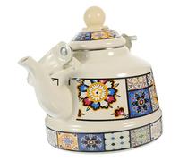 SHOWERORO Bouilloire Émaillée Épaisse Pour Cuisinière Théière Rétro Émail Et Légère Pot à Eau Vintage Pour Chauffage Eau Quotidien