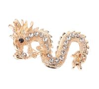 SHOWERORO Broche Dragon Vintage Style Rétro Épingle Décorative pour Vêtements Accessoire Élégant pour Femmes et Hommes Ornement de Mode pour Fêtes et Occasions Spéciales