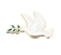 SHOWERORO Broche Paix En Métal Résistant Rameau D'olivier, Accessoire Pour Paquet à Dos Et Vêtements, Symbole D'harmonie Pour Femme