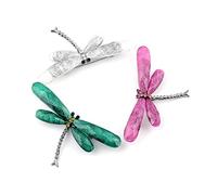 SHOWERORO Broche Pour Hommes Strass Broche Épinglette Chandail Broche Broche Libellule Broche Broche De Mariée Résine Broche Broche Badge De Mariage Châle Boucle Col Broche Homme Rose