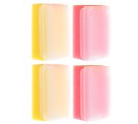SHOWERORO Brosse Sensorielle Éponge Douce pour Bébé 4pcs, Forme Facile à Tenir, Hygiénique, Bain la Maison Voyage Couleur Aléatoire