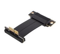 SHOWERORO Câble Riser Pcie 40 1X Flexible 5 CM à Angle Droit 90° ° Câble D’Extension Pci-E pour Carte Réseau et Graphique Adaptateur Pci pour Boîtiers PC et Configurations Egpu