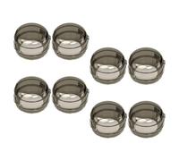 SHOWERORO Cache pour bouton de gaz noir lot de 8 en matériau PC durable pour enfants compatible avec boutons de sécurité cuisinière utilisation cuisine