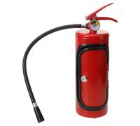SHOWERORO Coffret de Rangement pour Vin en Fer Rouge D'extincteur, Support Bouteille de Vin Boîte à Verres, Fête des Pères