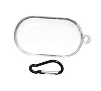 SHOWERORO Coque de Protection TPU Transparente pour Écouteurs sans Fil Buds Buds avec Mousqueton Étui Léger et Résistant Antichoc pour Transport et Usage Extérieur