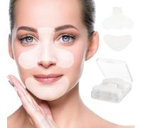 SHOWERORO Cotons Visage en Coton Blanc 200 pièces Patchs Anti-points Noirs pour Routine Soin Front et Joues Confortables