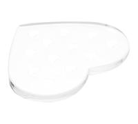 SHOWERORO Coussinet en Verre pour Extension de Cils, Support Mini Format Emballage Individuel, Outil Élégant pour Salon de Beauté Usage Quotidien