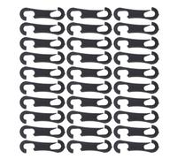 SHOWERORO Crochets de Fixation en Plastique Abs Design Élégant Usage Polyvalent 100pcs, Facile à Accrocher pour Housse de Siège Auto pour Intérieur de Voiture
