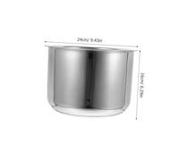 SHOWERORO Cuiseur Riz Inox Acier Inoxydable Résistant Pot Intérieur pour Cuiseurs à Riz et Capacité Familiale Adaptée