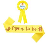 SHOWERORO Décorations De Baby Shower Pour Future Maman Ensemble Dépingles Pour Futur Papa Motifs Vibrants Pour Une Fête Mémorable