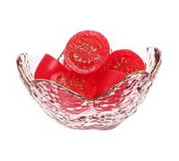 SHOWERORO Disque Décoratif Peint En Or Rose Décor Rose Anneau Plateau Forme Bureau Fleur Bijoux Assiette À Bijoux Printemps Petit Bol À Fleurs Soucoupe À Clés