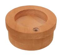 SHOWERORO Distributeur de Gobelets en Bois Marron Rustique - Support Stable pour Gobelets en Carton Jetables - Organiseur Pratique Cuisine Bureau et Fêtes - Étagère Compacte pour Rangement