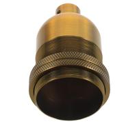 SHOWERORO Douille de Lampe Vintage E27 en Aluminium Double Anneaux, Résistante à L'usure, Compatible Ampoules Standard, pour Cafés et Espaces Commerciaux