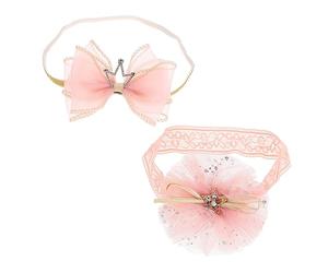 SHOWERORO Ensemble de bandeaux pour bébé bandeau pour nouveau-né couronne pour bébé décoration de cheveux pour bandeau photo doux et confortable pour les nouveaux papas et mamans