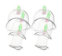 SHOWERORO Ensemble de ventouses chinoises 6 pièces en plastique U et C pour massage kiné avec fonctions thérapeutiques et récupération musculaire à domicile et salle de sport